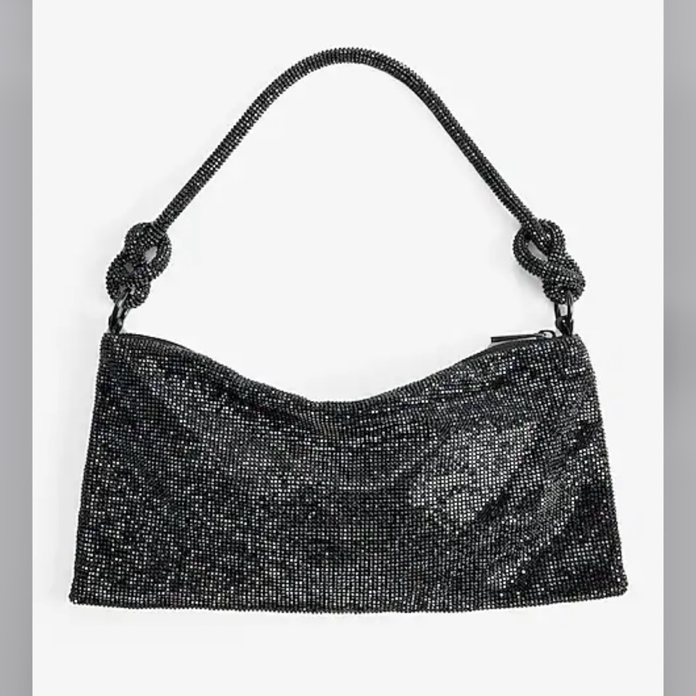 Express Rhinestone knot Strap Slouch bag - Picture 5 of 12
